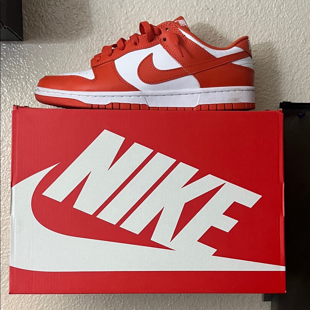 Nike Red And White Low-Top Sneakers - image 1